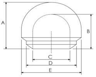 AISI 4130 Bull Plugs Dimensions