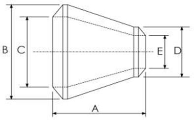 AISI 4130 Concentric Reducer Dimensions